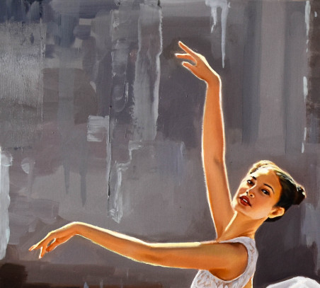 Dancing In the Light original painting by Serghei Ghetiu. Dance - Music