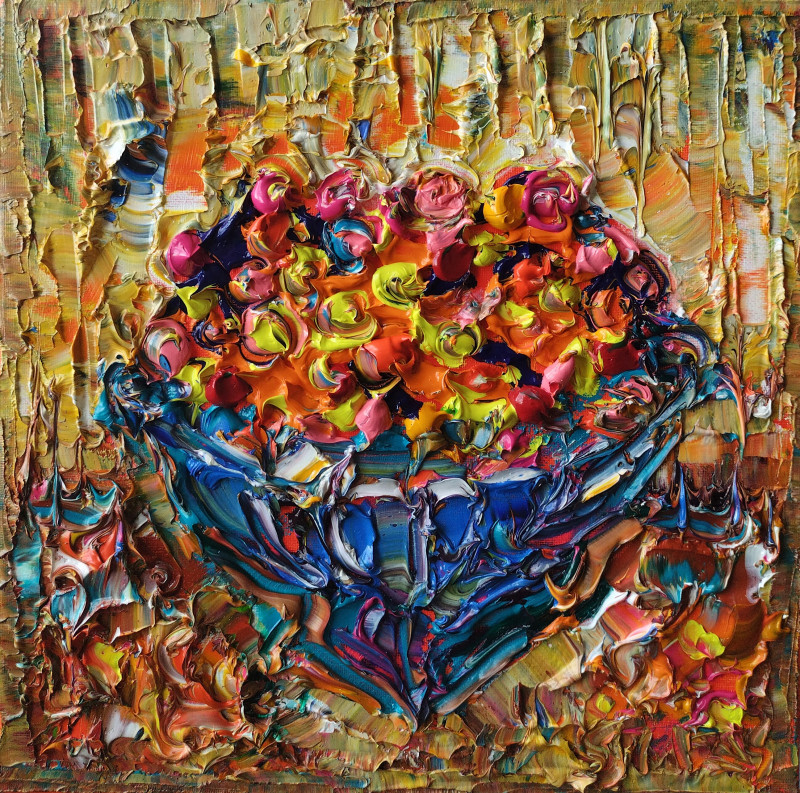 Vase With Sweets original painting by Simonas Gutauskas. Still-Life