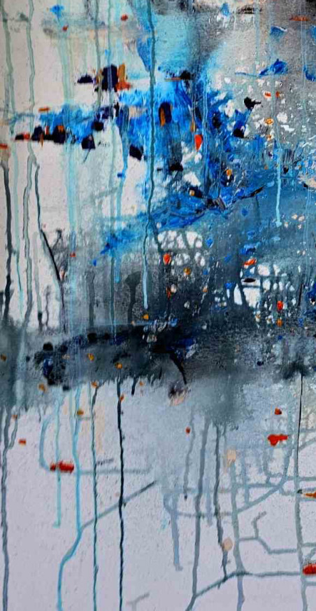 Bluish original painting by Zita Virginija Tarasevičienė. Abstract Paintings