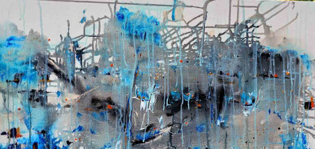 Bluish original painting by Zita Virginija Tarasevičienė. Abstract Paintings