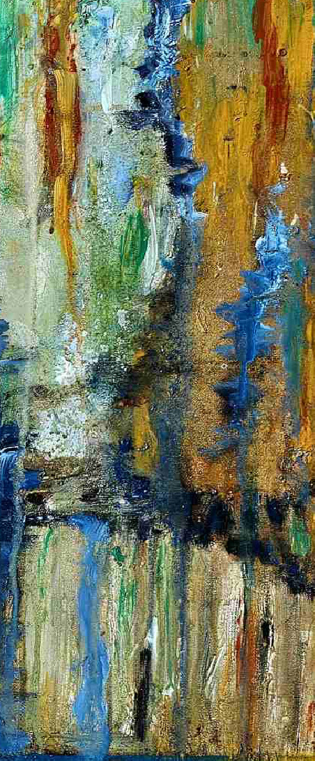 And the Rain Washes Away All Traces original painting by Zita Virginija Tarasevičienė. Abstract Paintings