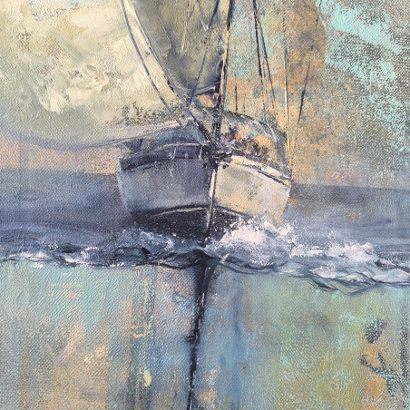 Curb the Wind original painting by Daiva Rožukienė. Marine Art