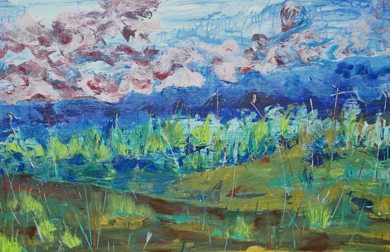 Clouds original painting by Zita Virginija Tarasevičienė. Abstract Paintings