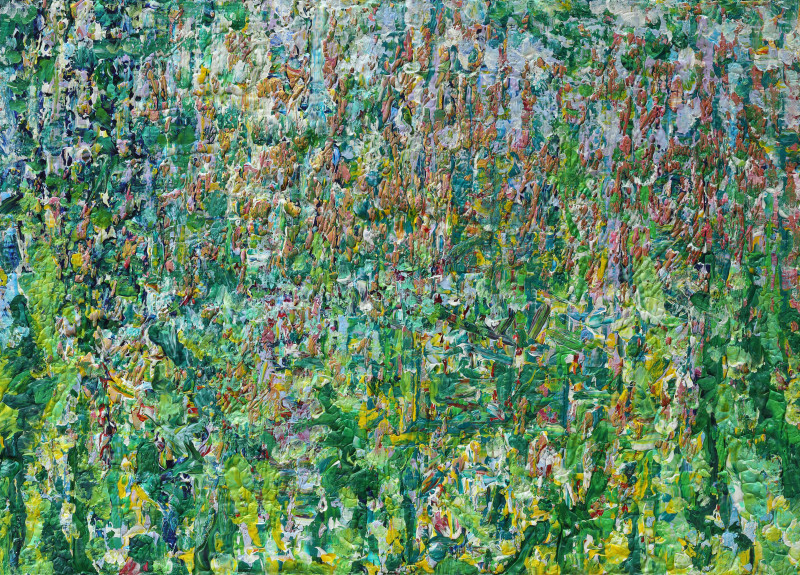 In the Forest I original painting by Marius Strolia. Abstract Paintings