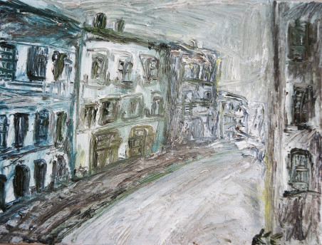 The Old Town of Vilnius VIII original painting by Kristina Česonytė. Home