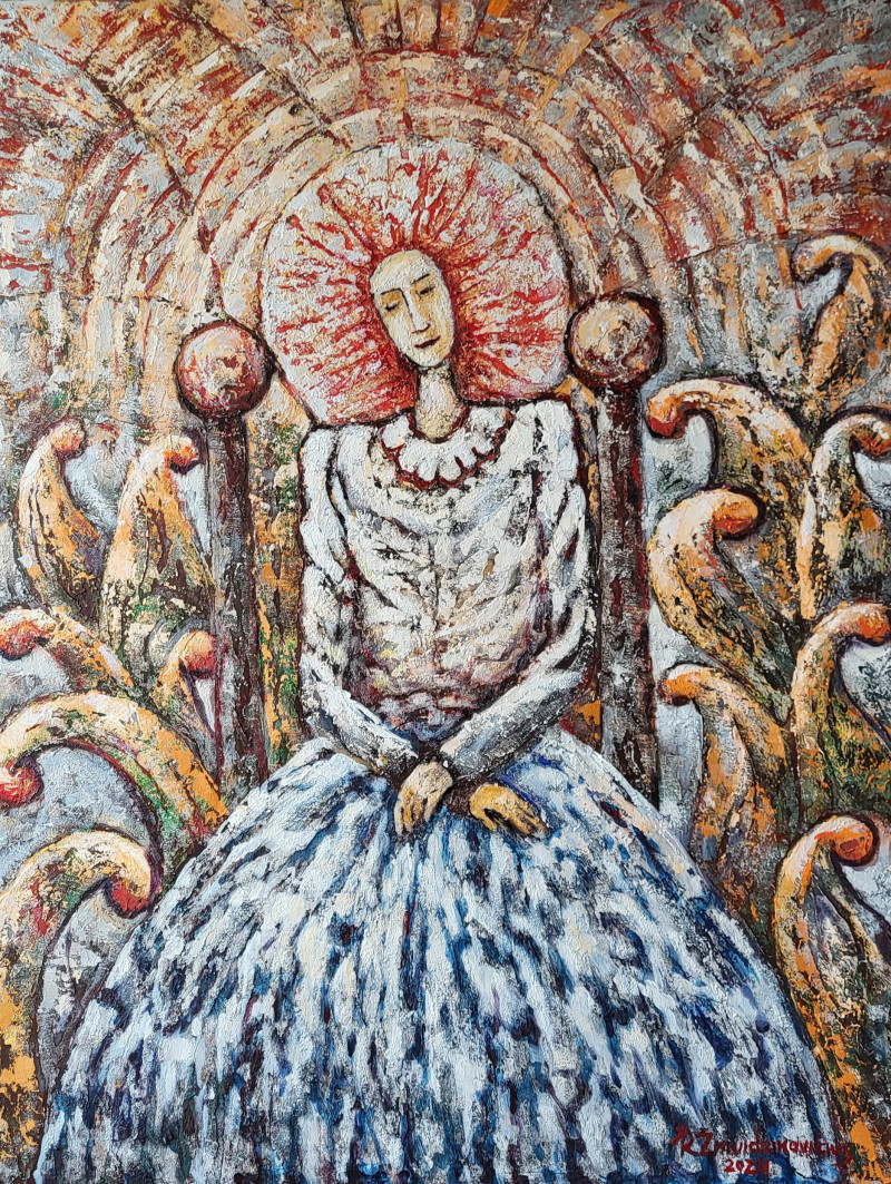 Queen of Nature original painting by Romas Žmuidzinavičius. Beauty Of A Woman