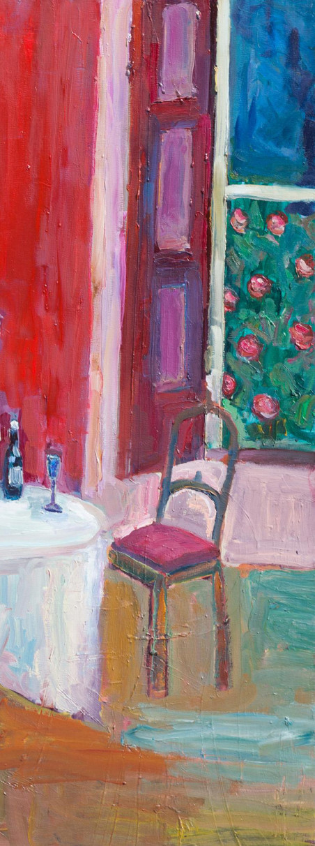 Red Room original painting by Aistė Bugailiškytė. Neo Expressionism