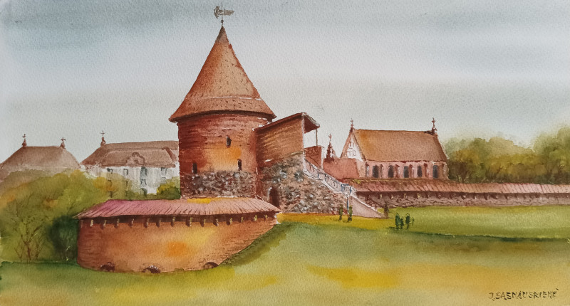 Kaunas Castle 6 original painting by Jūratė Sasnauskienė. Paintings With Kaunas (Kaunas)