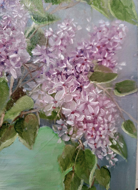 Lilacs 2 original painting by Inesa Škeliova. Still-Life