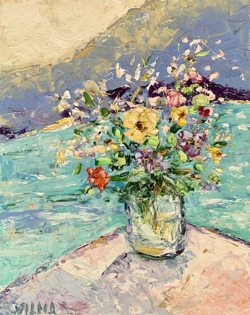 Summer Bouquet original painting by Vilma Gataveckienė. Flowers