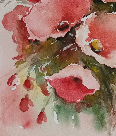 Poppies 2 original painting by Jūratė Sasnauskienė. Paintings With Poppies