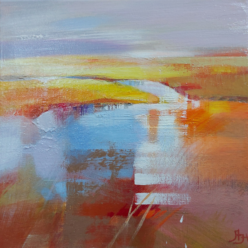 BEND OF THE RIVER original painting by Aistė Jurgilaitė. Contemporary Art