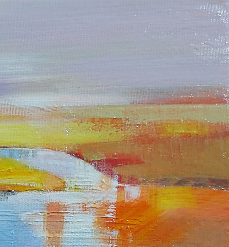 BEND OF THE RIVER original painting by Aistė Jurgilaitė. Contemporary Art