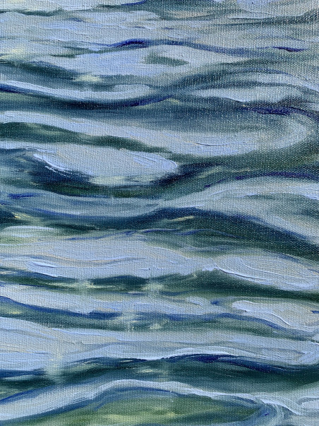 The Depth of the Ocean original painting by Rita Medvedevienė. Sea