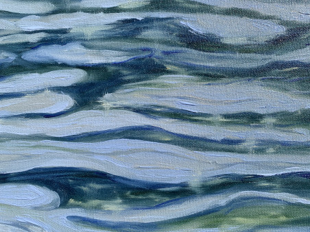 The Depth of the Ocean original painting by Rita Medvedevienė. Sea