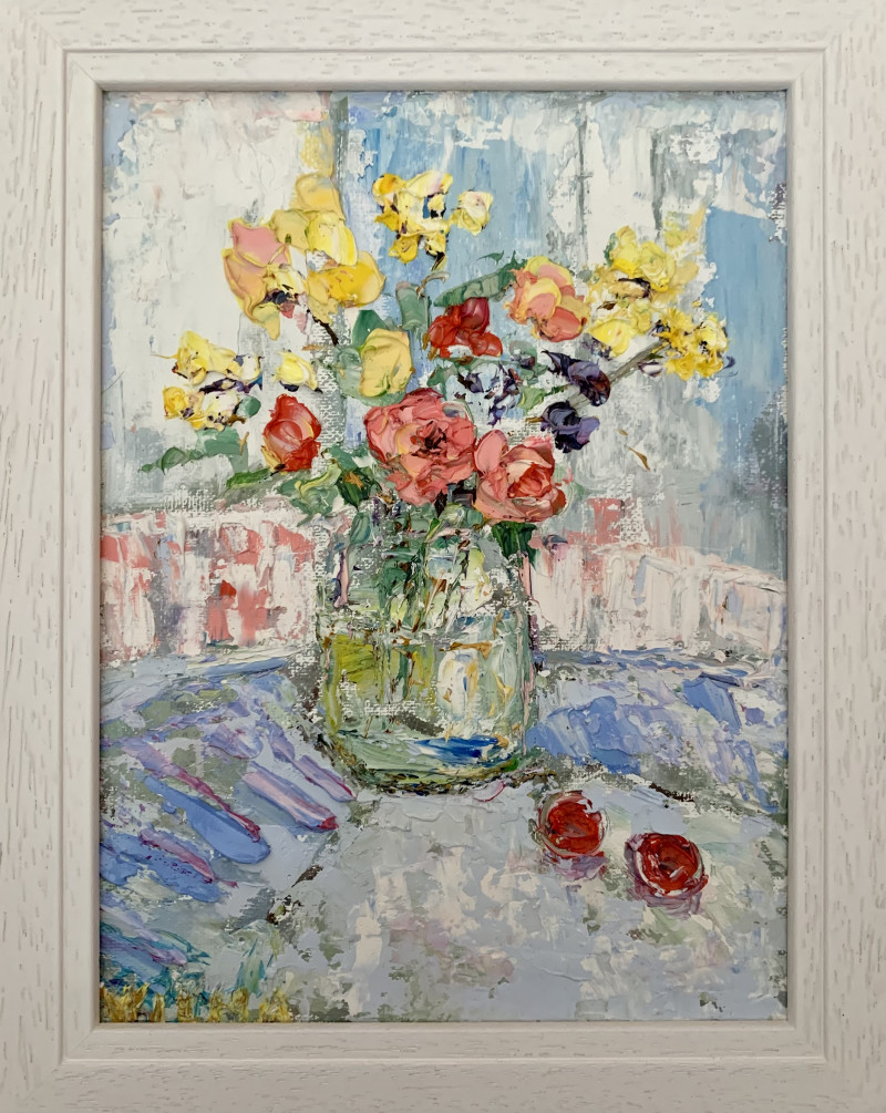 Summer Bouquet original painting by Vilma Gataveckienė. Still-Life