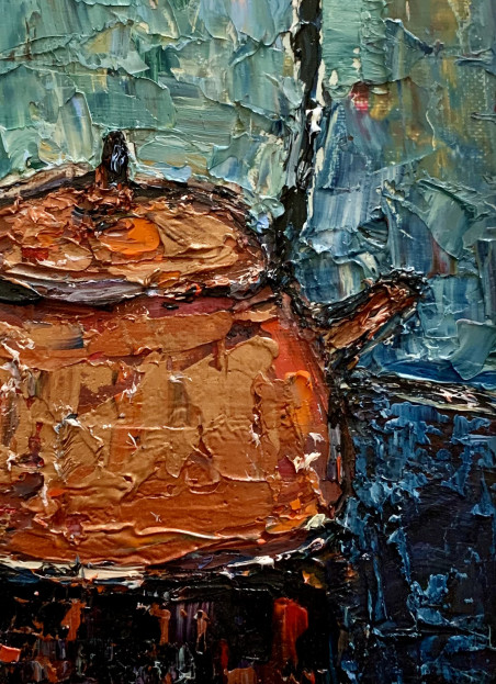 Copper Teapot original painting by Vilma Gataveckienė. Still-Life