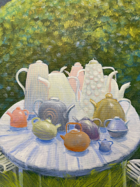 Breakfast original painting by Modestas Malinauskas. Fantastic