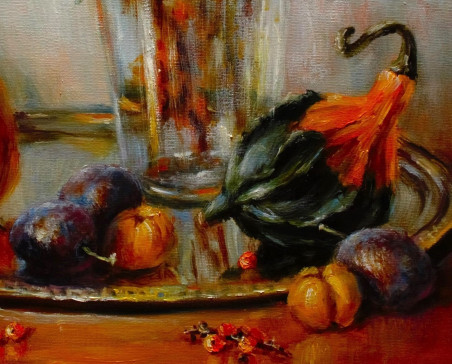 Fun Pumpkins original painting by Irma Pažimeckienė. Still-Life