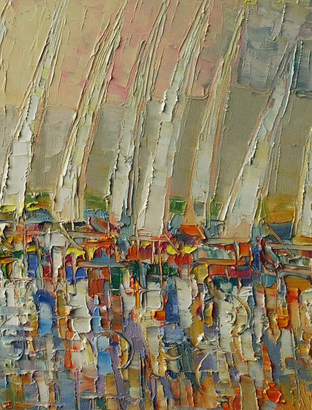 Sails original painting by Simonas Gutauskas. Genres