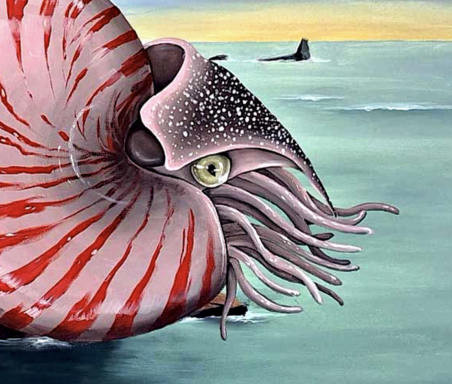 Nautilus original painting by Silvija Pupelytė. Fantastic