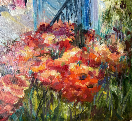 A Memory of Summer original painting by Birutė Bernotienė McCarthy. Composition