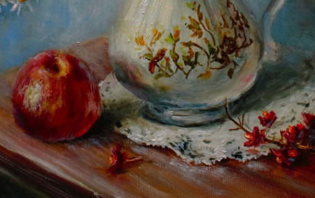 Autumn Mood original painting by Irma Pažimeckienė. Still-Life