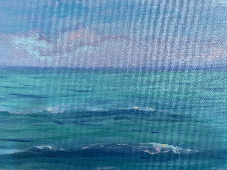 The Magic of the Ocean original painting by Rita Medvedevienė. Sea