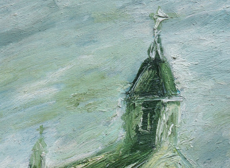 The Church original painting by Kristina Česonytė. Home