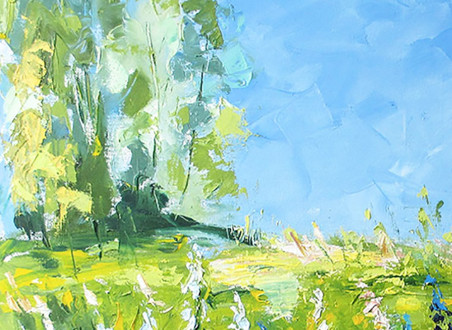 The Meadow original painting by Liudvikas Daugirdas. Home