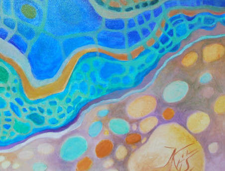 Energy Of Water original painting by Natalija Kriščiūnienė. Home