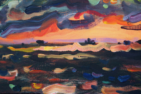 Stormy Sea original painting by Dalia Čistovaitė. Home