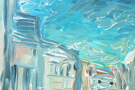 Impressions Of Venice original painting by Kristina Česonytė. Home