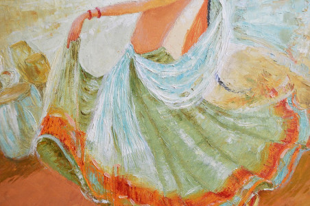 Oriental Dance original painting by Danutė Virbickienė. Home