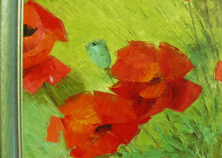 Poppies original painting by Danutė Virbickienė. Home