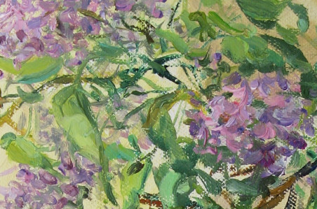 Lilacs original painting by Vilma Vasiliauskaitė. Home