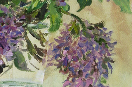 Lilacs original painting by Vilma Vasiliauskaitė. Home