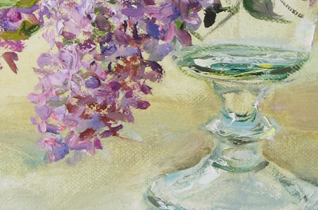 Lilacs original painting by Vilma Vasiliauskaitė. Home