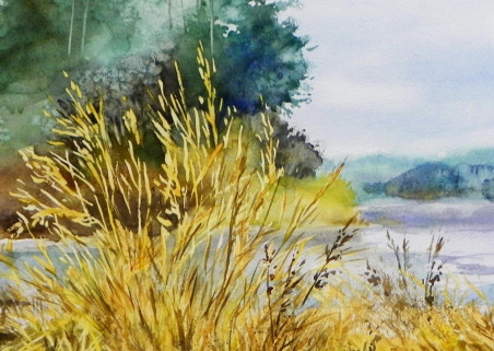 Old Reeds original painting by Algirdas Zibalis. Home