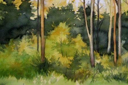 Tall Trees original painting by Algirdas Zibalis. Home