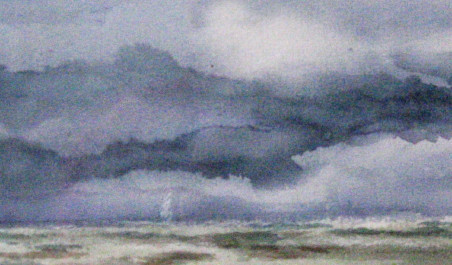 Fog in the Baltic Sea original painting by Algirdas Zibalis. Home