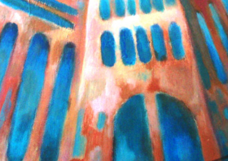 Foxy Towers original painting by Natalija Kriščiūnienė. Home