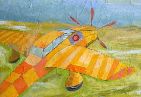 Flying Is Living original painting by Dalius Virbickas. Home