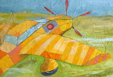 Flying Is Living original painting by Dalius Virbickas. Home