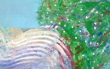 Spring Breeze original painting by Jurgita Vaidilaitė. Home