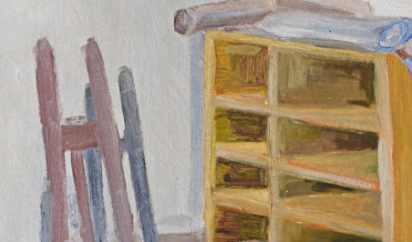 In the Painter's Studio original painting by Dovilė Bagdonaitė. Home