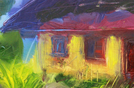 House near the Forest original painting by Kristina Čivilytė. Home