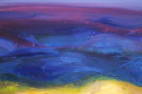 The Sea in Violet original painting by Kristina Čivilytė. Home