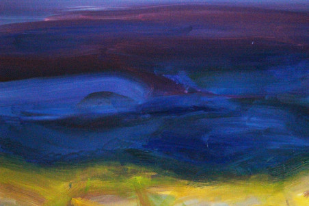 The Sea in Violet original painting by Kristina Čivilytė. Home