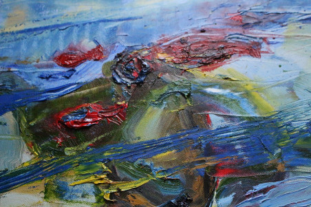 Underwater original painting by Kristina Čivilytė. Home